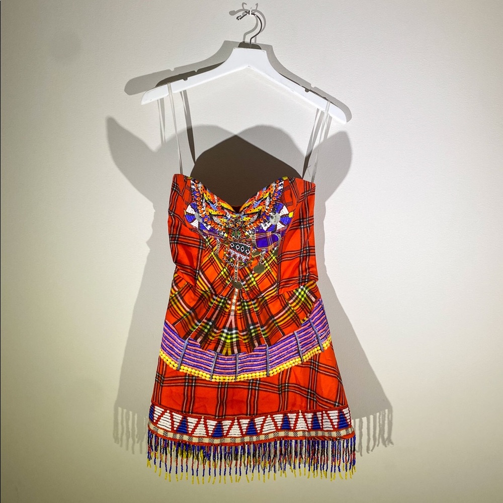 NWT CAMILLA BEADED MINI DRESS